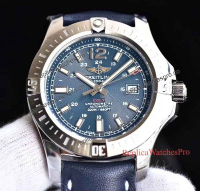 New Replica Swiss Breitling 44mm Chronomat Colt Automatic Blue Watch 2018